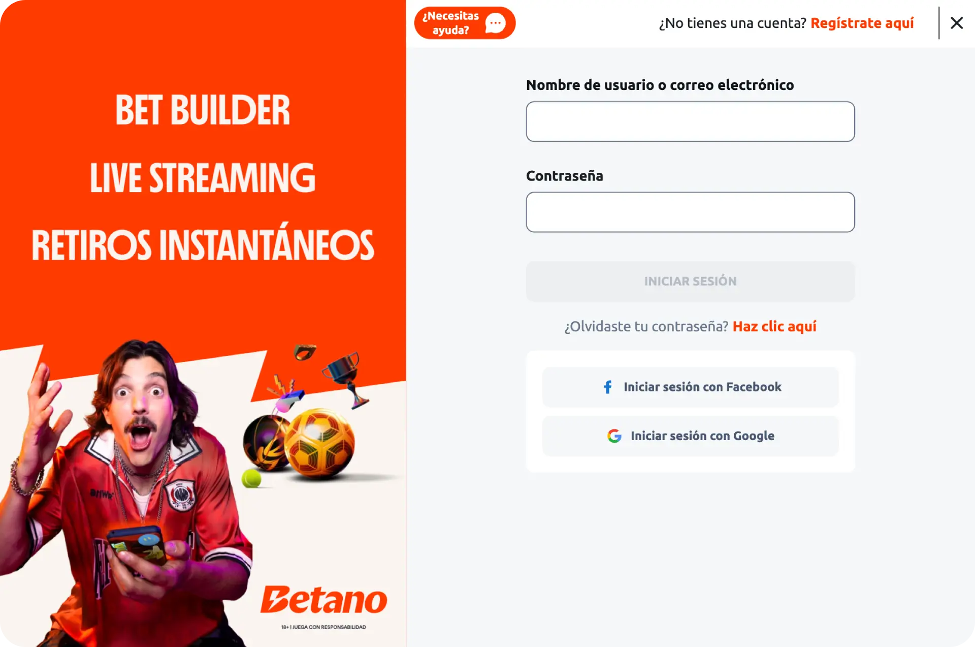 Betano.com login